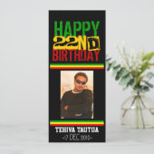 Rasta-Einladung Einladung (Stehend Vorderseite)