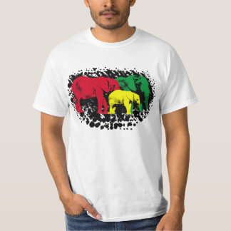Rasta Elefant schmutzige T T-Shirt