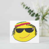 Rasta Emoji Postkarte (Stehend Vorderseite)