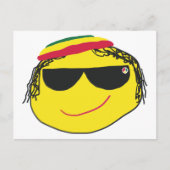 Rasta Emoji Postkarte (Vorderseite)
