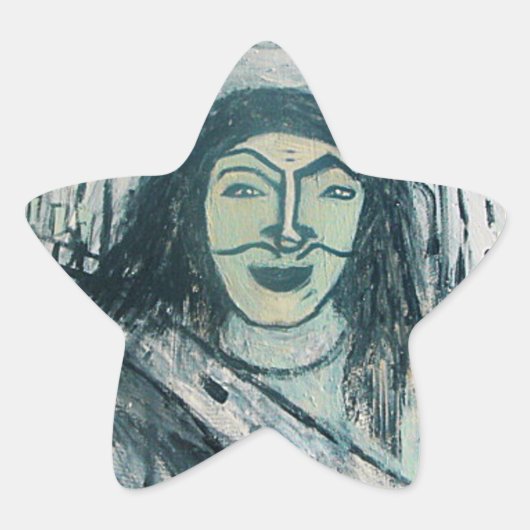 RASTA ENVY Stern-Aufkleber (Vorderseite)