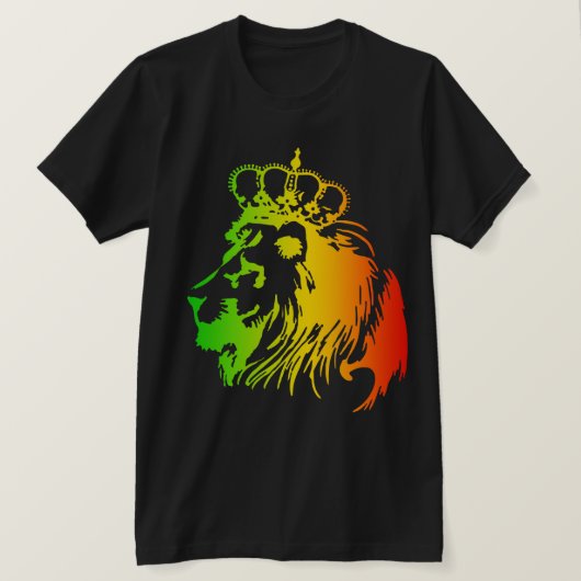 Rasta - Eroberende Löwe von Juda T-Shirt (Design vorne)