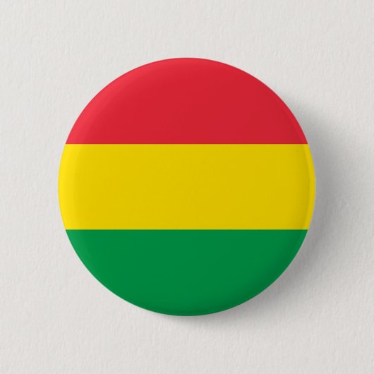 Rasta Farbe Gelb rote Streifen Flag Muster Button (Vorderseite)