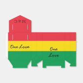 Rasta Farbe Gelb rote Streifen Flag Muster Geschenkschachtel (Ungefaltet)