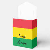 Rasta Farbe Gelb rote Streifen Flag Muster Geschenkschachtel (Geöffnet)