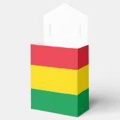 Rasta Farbe Gelb rote Streifen Flag Muster Geschenkschachtel (Geöffnet)