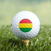 Rasta Farbe Gelb rote Streifen Flag Muster Golfball (Insitu T-Shirt)