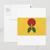 Rasta-Farben Abstract Art Druck Postkarte (Vorne/Hinten)