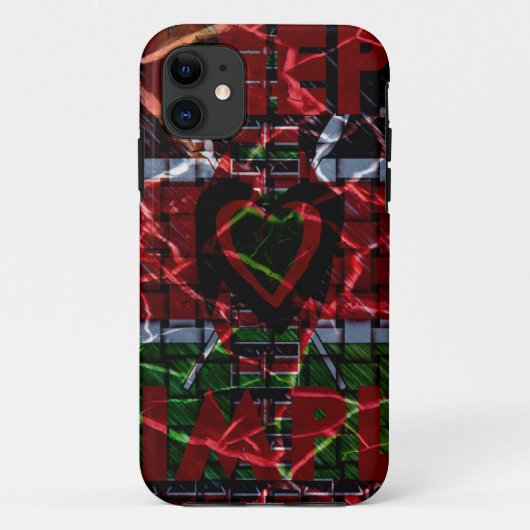Rasta-Farben Case-Mate iPhone Hülle (Rückseite)