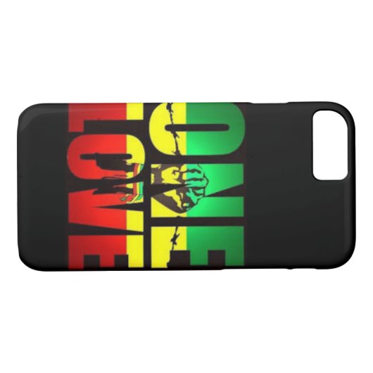 RASTA-FARBEN EINE LIEBE Case-Mate iPhone HÜLLE (Rückseite (Horizontal))