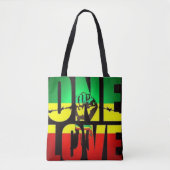 RASTA-FARBEN EINE LIEBE TASCHE (Vorderseite)