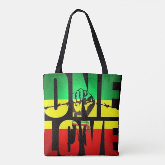 RASTA-FARBEN EINE LIEBE TASCHE (Rückseite)
