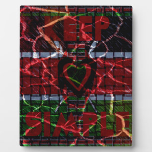 Rasta-Farben Fotoplatte