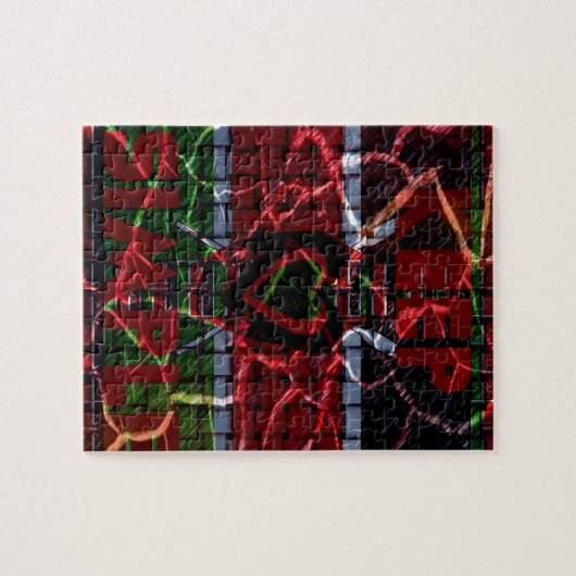 Rasta-Farben Puzzle (Horizontal)