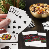 Rasta-Farben Spielkarten (In Situ)