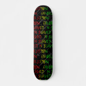 rasta FarbGraffitiplattform Skateboard (Vorne)