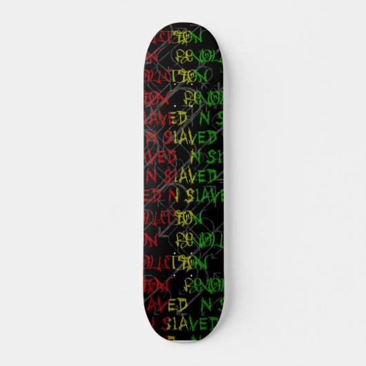 rasta FarbGraffitiplattform Skateboard (Vorne)