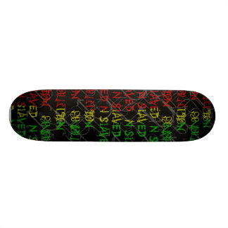 rasta FarbGraffitiplattform Skateboard