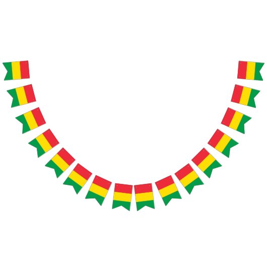 Rasta färbt grünes gelbes Fahnen-Streifen-Muster Wimpelkette (Alle)