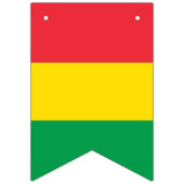 Rasta färbt grünes gelbes Fahnen-Streifen-Muster Wimpelkette (Erste Fahne)