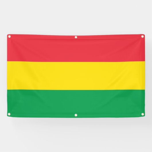 Rasta färbt grünes gelbes rotes banner (Horizontal)
