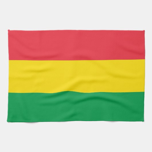 Rasta färbt grünes gelbes rotes küchentuch (Horizontal)