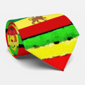 Rasta färbt rotes Gold und Grün Jamaikas Krawatte (Gerollt)