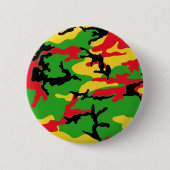 Rasta färbte Tarnung Button (Vorderseite)