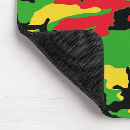 Rasta färbte Tarnung Mousepad (Ecke)