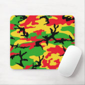 Rasta färbte Tarnung Mousepad (Mit Mouse)