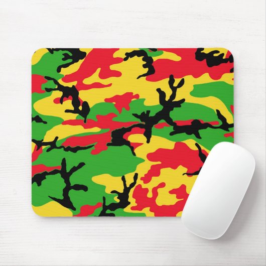 Rasta färbte Tarnung Mousepad (Mit Mouse)