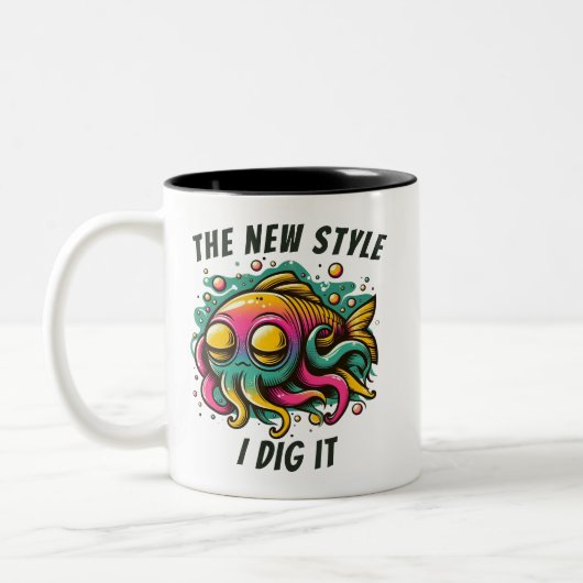 Rasta Fisch "New stile I dig it" Tasse (Links)