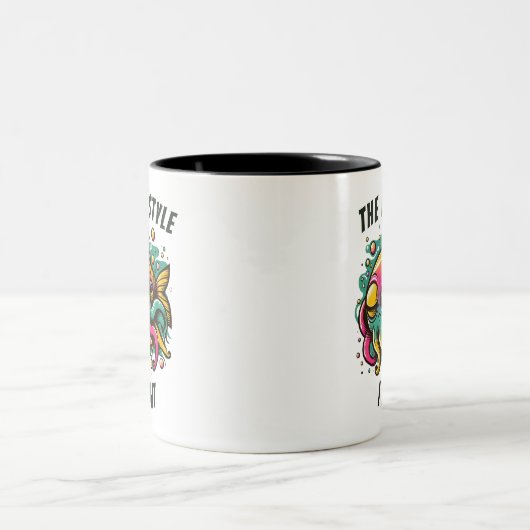 Rasta Fisch "New stile I dig it" Tasse (Mittel)