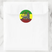 Rasta-Flag-Aufkleber Runder Aufkleber (Tasche)