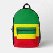 Rasta-Flag Bedruckter Rucksack (Vorderseite)