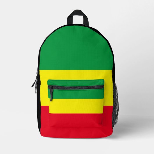 Rasta-Flag Bedruckter Rucksack (Vorderseite)