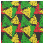 Rasta Flag Colors Palm Verlasse jamaikanisch Gemus Stoff (Muster)