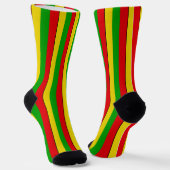 Rasta Flag Farben gestrichen Gemustert Socken (Gewinkelt)