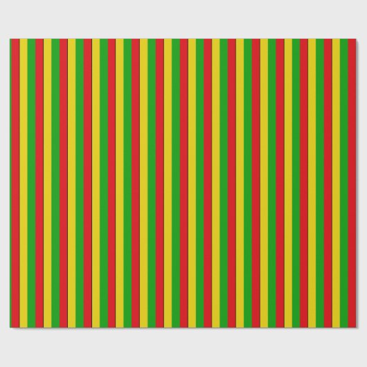 Rasta Flag farbig gestrichen Geschenkpapier (Flach)
