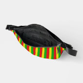 Rasta Flag Farbige Streifen Gemustert Bauchtasche (Offen)