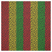 Rasta-Flag Farbleopard-Druckmuster Stoff (Muster)