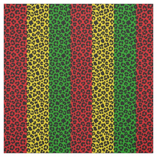 Rasta-Flag Farbleopard-Druckmuster Stoff (Muster)