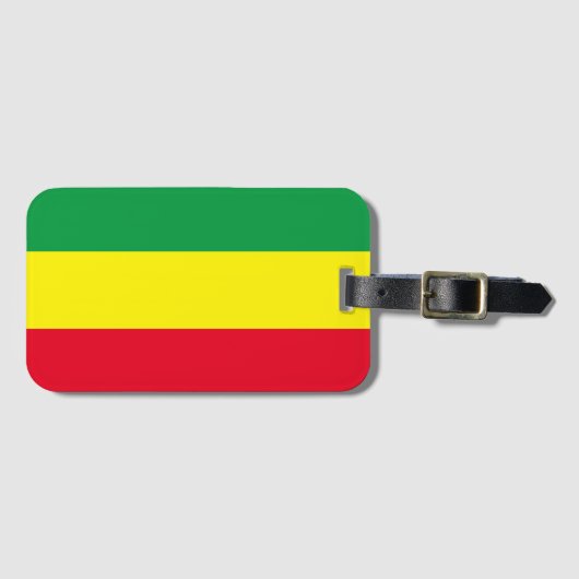 Rasta-Flag Gepäckanhänger (Vorderseite (Horizontal))