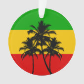 Rasta Flag Tropical Palm Trees Christmas Ornament (Vorderseite)