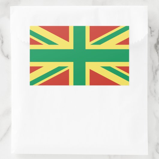 Rasta Flag UK Sticker (Tasche)