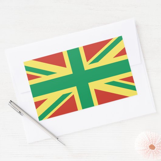Rasta Flag UK Sticker (Umschlag)