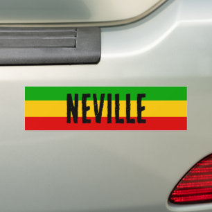 Rasta-Flagge farbige gestreifte Custom Autoaufkleber
