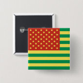 Rasta Flagge US-Abzeichen Button (Vorne & Hinten)
