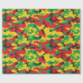 Rasta-Flaggenfarben-Tarnmuster Geschenkpapier (Flach)