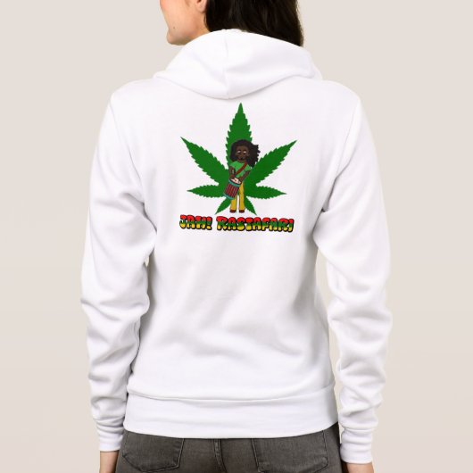 Rasta FrauHoodie Hoodie (Rückseite)